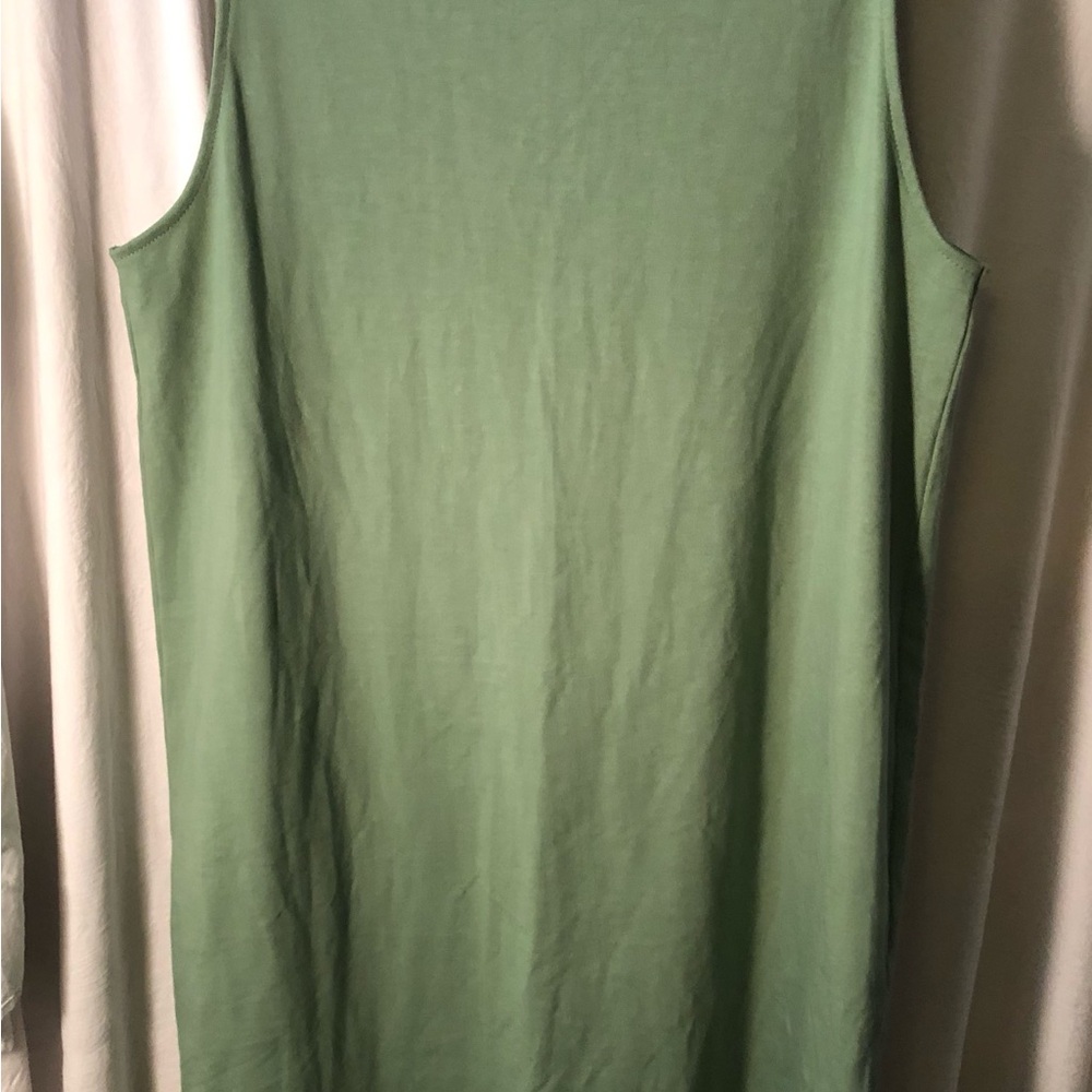 Green Sleeveless Top